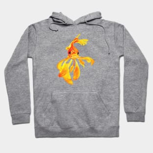 Cute Fantail Goldfish Vector Art Hoodie